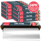 Tin Foil 8m x 29cm Non-Stick Aluminium | Wrapping Grilling BBQ | 24 Pack