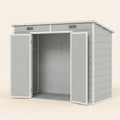 ResiHaven 8' x 4' Resin Storage Shed for All Seasons, Light Grey
