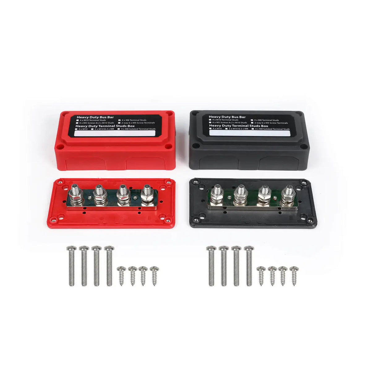 100A/300A  Red/Black Busbar