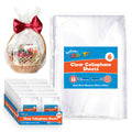 Clear Cellophane Wrap 50x70cm | Hampers Flower Gift Plastic | 300 Pack