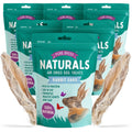 Pure Breed Rabbit Ears with Fur for Dogs – 300g (6 × 50g Bags) 100% Natural Air-Dried Chews Long-Lasting Snacks Grain-Free Single Ingredient Low Calories Rabbits Ears with Fur For Dogs Happy Pooch