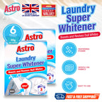 Laundry Whitener Powder for Whites | Oxi-Powered Stain Remover | 6 Pack
