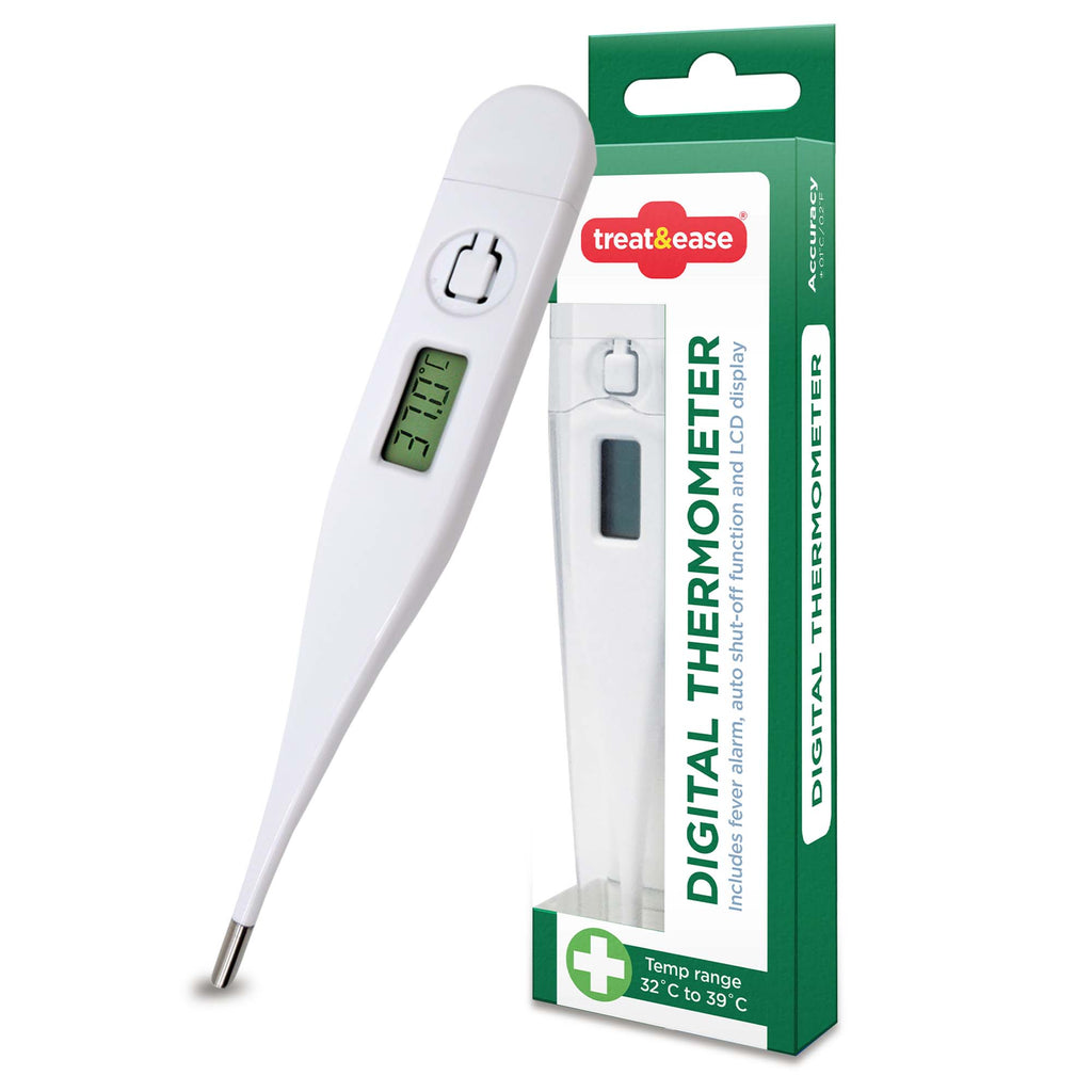 Digital Thermometer Medical LCD Audible Alarm Baby Adult