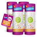 SOL 4pk Confetti Cannons Large - Giant Party Poppers Paper Cannon - Multicolour Papers Mix For Weddings, Birthdays, New Year's Eve, And Celebrations - Easy To Use, Perfect For Photos And Videos