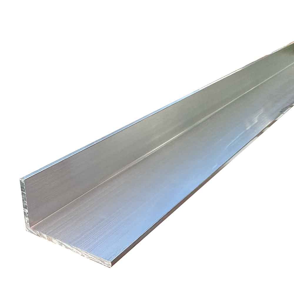 25.4mm x 12.7mm x 1.6mm (1" x 1/2" x 1/16") Aluminium Unequal Angle