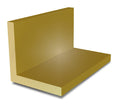 25.4mm x 12.7mm x 3.2mm (1" x 1/2" x 1/8") Brass Unequal Angle