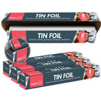 Tin Foil 8m x 29cm Non-Stick Aluminium | Wrapping BBQ | 12 Pack