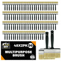 Bulk Fence Paint Brushes | Block Set Decking Shed Masonry | 96 Pack