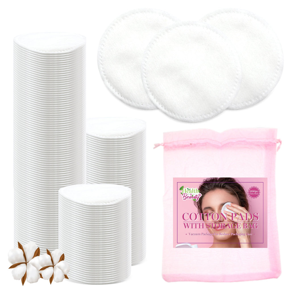 Cotton Wool Pads Round Face Baby Cosmetic | 200 Pack