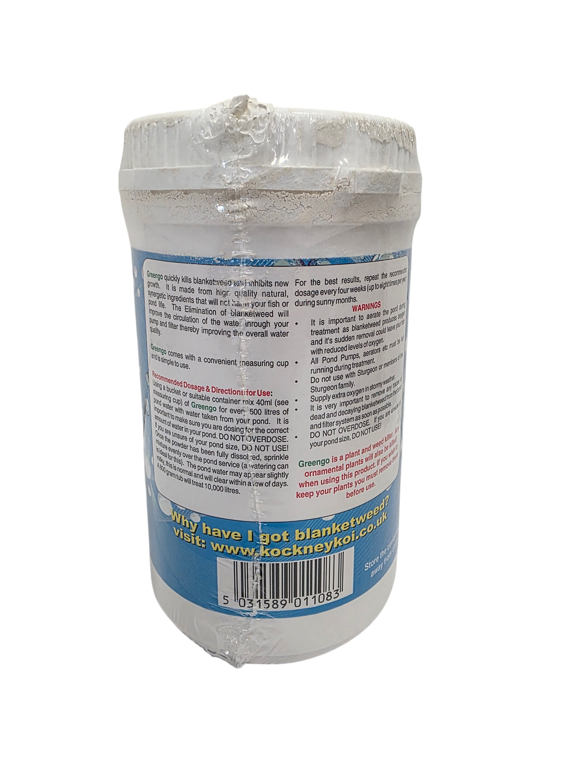 Kockney Koi GreenGo Blanket Control 800g