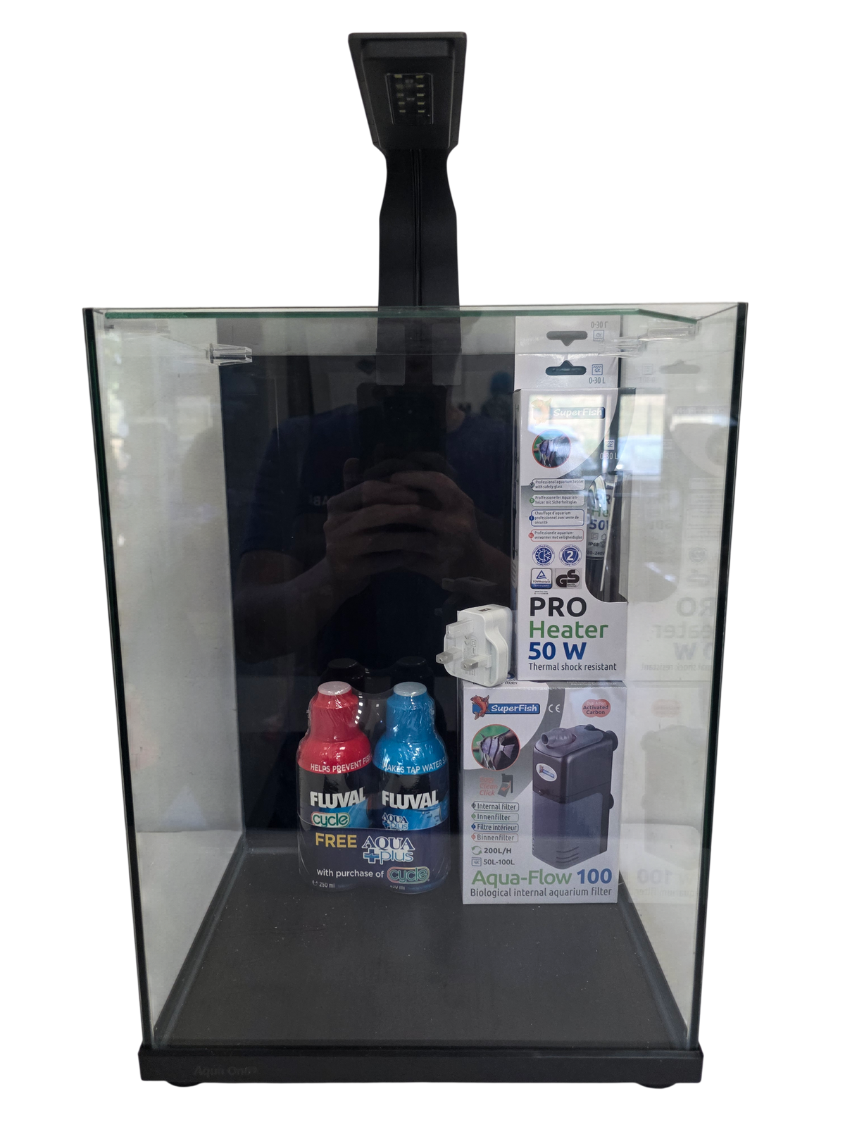 Aqua One Focus 23 Glass Aquarium 23L 30x22x41cm