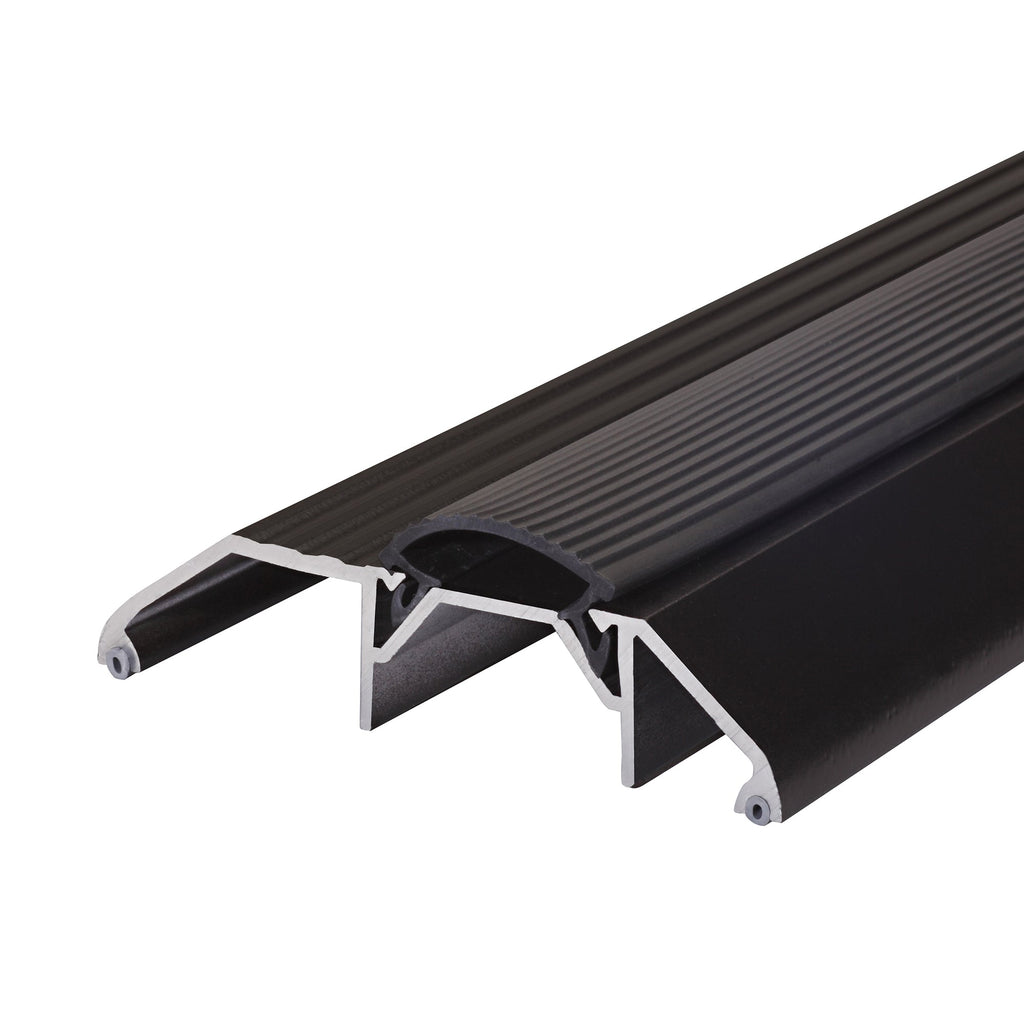 3-3/4 in. x 1-1/8 in. Aluminum and Vinyl Heavy-Duty High-Profile Threshold