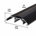 3-3/4 in. x 1-1/8 in. Aluminum and Vinyl Heavy-Duty High-Profile Threshold