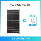 100/200W N-Type Bifacial Solar Panel