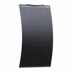 100W Monocrystalline Fibreglass Black Semi-Flexible Solar Panels with Durable ETFE Coating and MC4 connectors