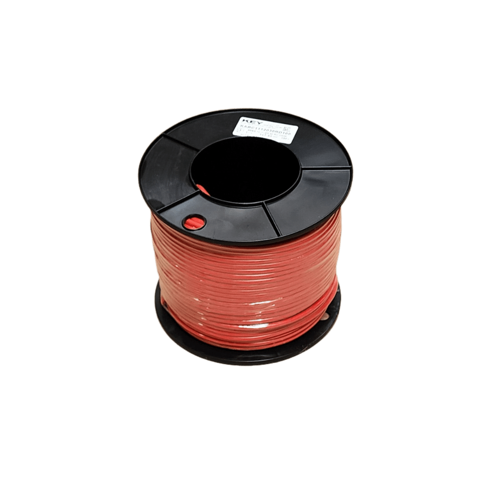 100m Roll of 8B&S (7.9mm²) Red Single Core Automotive Cable