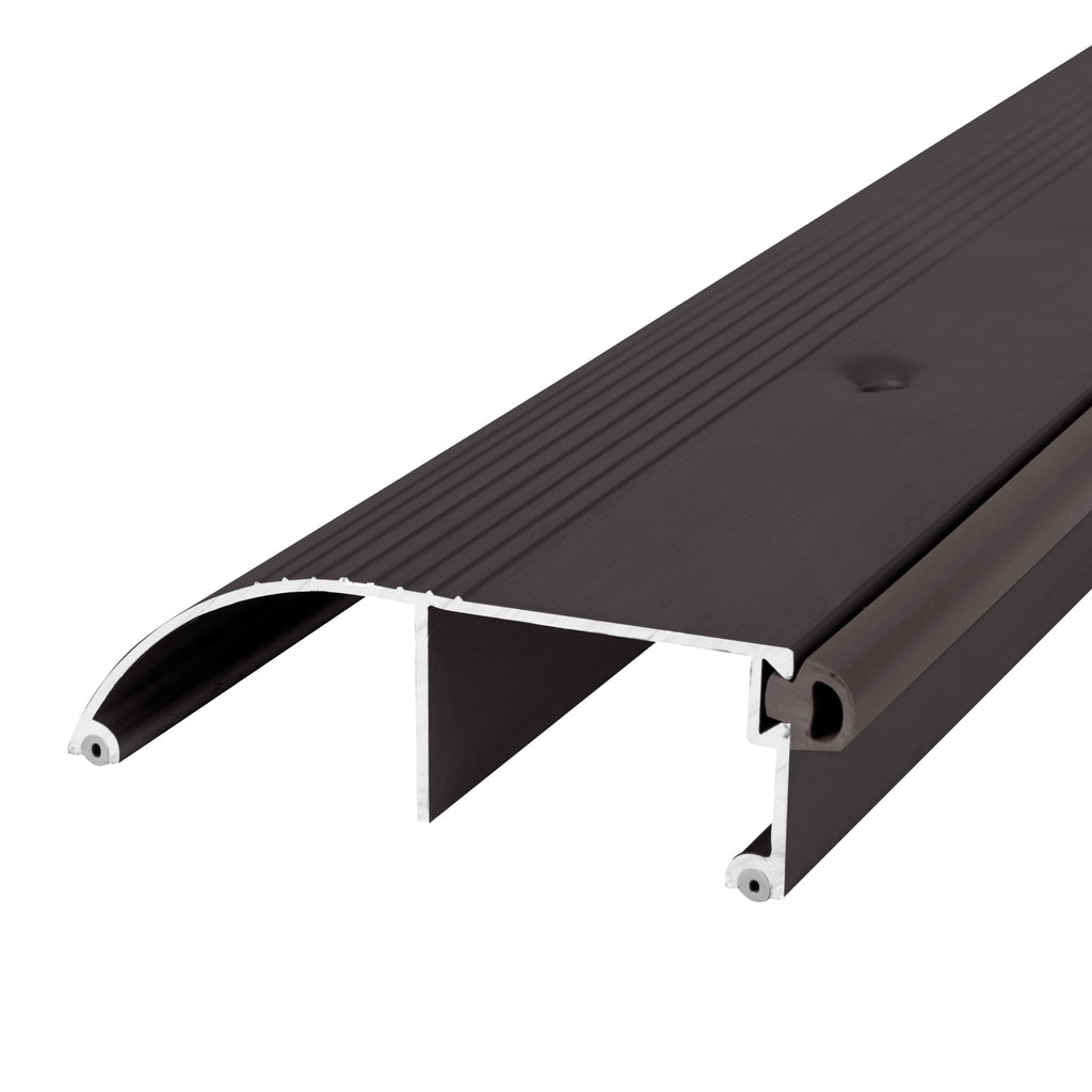 3-3/8 in. x 1 in. Aluminum and Vinyl High-Profile Outswing Door Threshold