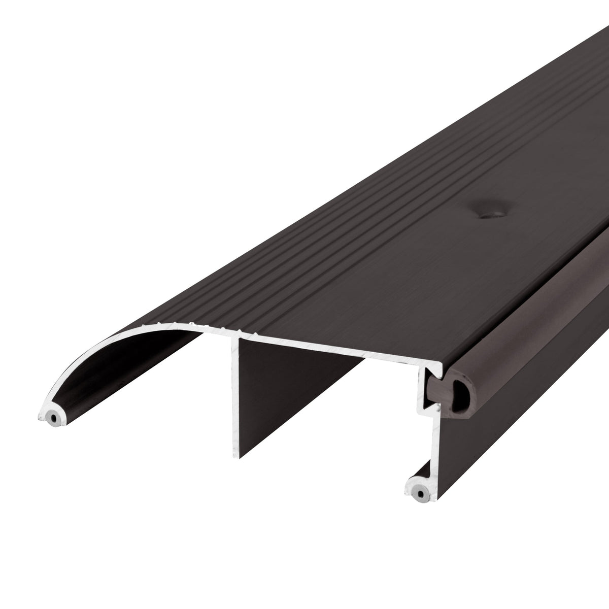 3-3/8 in. x 1 in. Aluminum and Vinyl High-Profile Outswing Door Threshold