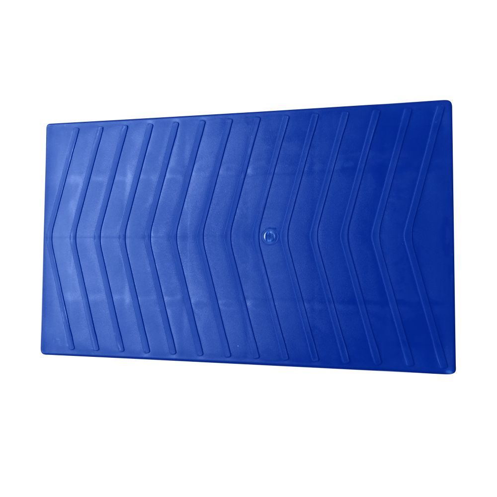 BLUE Wedge Tandem Caravan Rv Levelling Ramp (Single)
