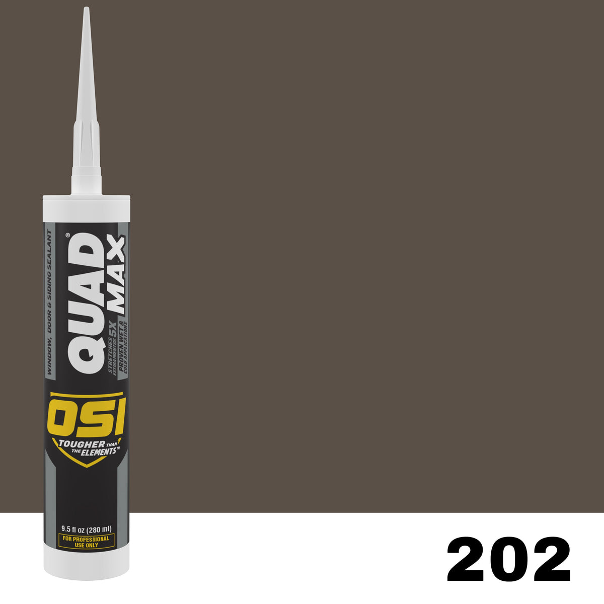 OSI QUAD MAX 202 Paintable Window, Door & Siding SealantFREE CAULK GUN $25Value | IDH# 3050328