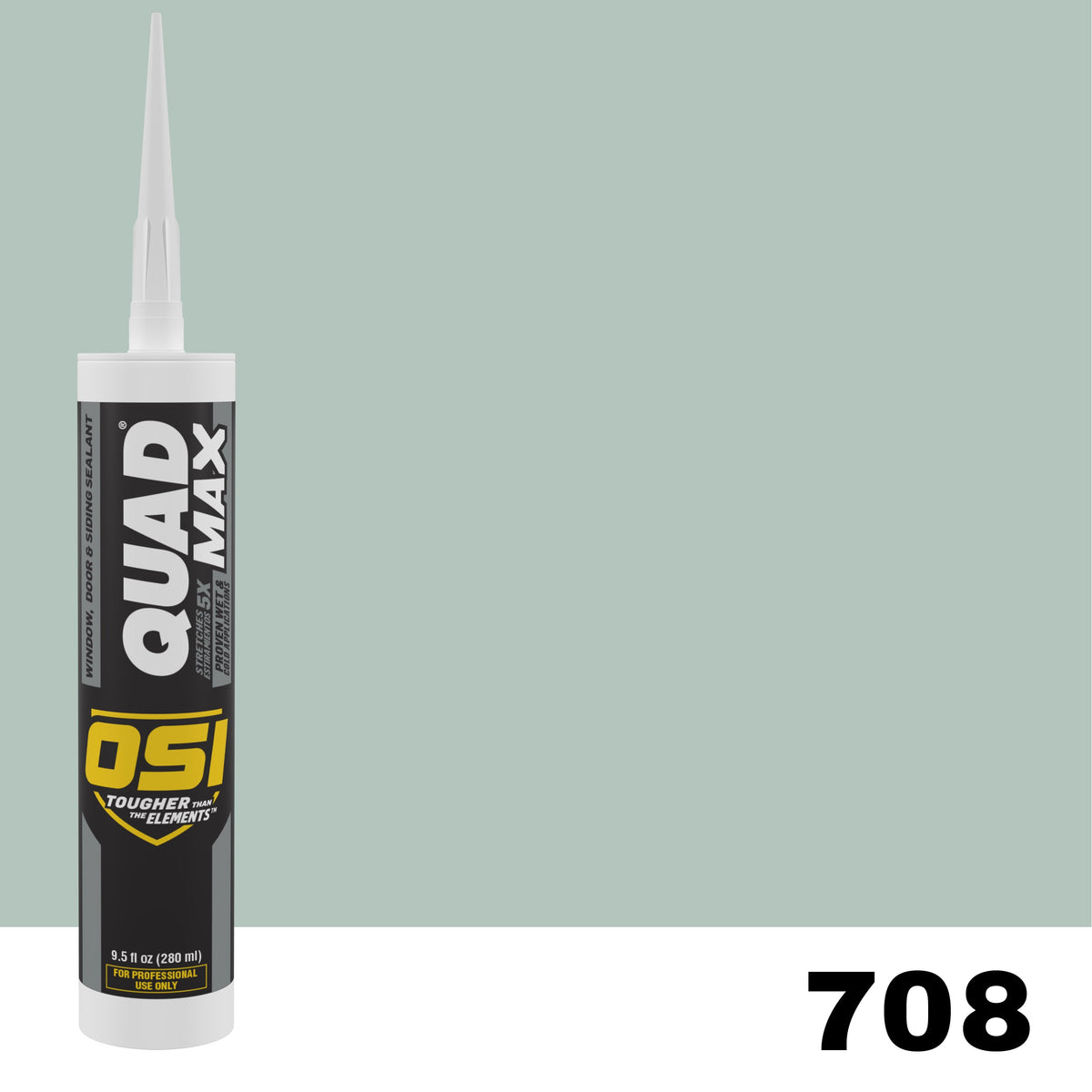OSI QUAD MAX 708 Paintable Window, Door & Siding SealantFREE CAULK GUN $25Value | IDH# 3036046