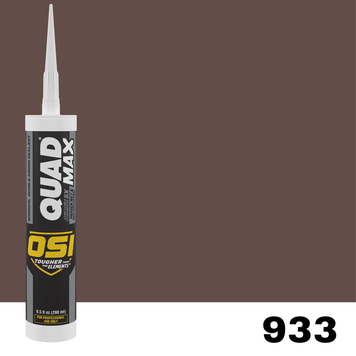 OSI QUAD MAX 933 Paintable Window, Door & Siding SealantFREE CAULK GUN $25Value  | IDH# 2939997