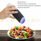 Electric Salt Pepper Grinder Mill Shakers Stainless Steel LED Light Battery Auto