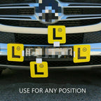 4 x Plastic L Plate Clips Holder Set Car Number License NSW Red Green P Speed