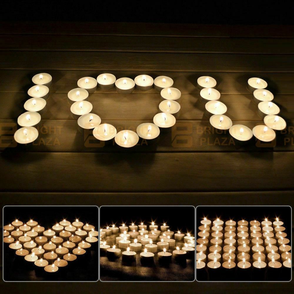 100pk Tea light Candles Tea Lights Tealight Tealights Unscented Candle 4 Hours