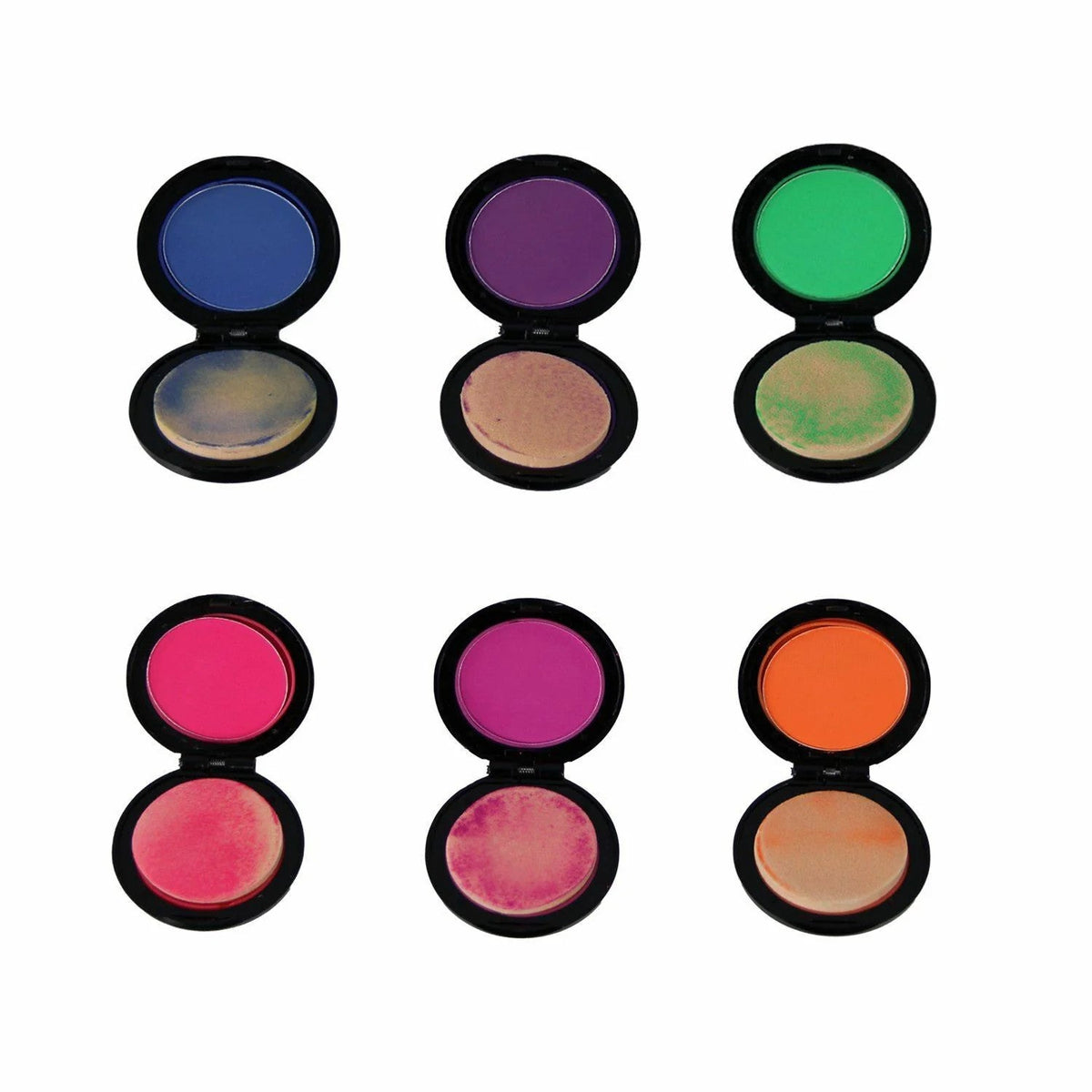 6pcs Hair Colour Hair Chalk Compacts Vibrant Colours Quick Easy Temporary Dye