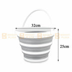 10L Collapsible Folding Bucket Silicone Water Container Hiking Camping Fishing
