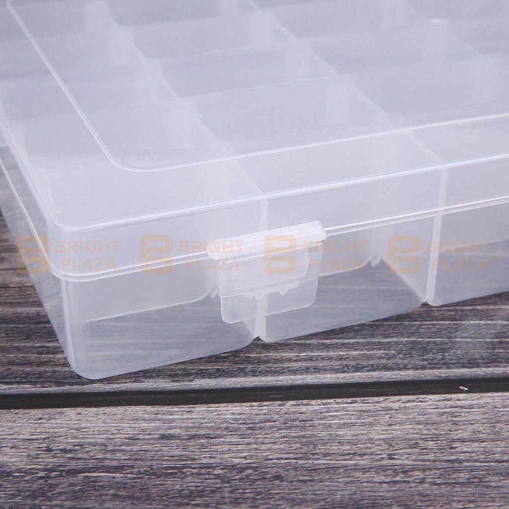 Large Plastic Compartment Storage Box Container Jewellery Bead Craft Organiser