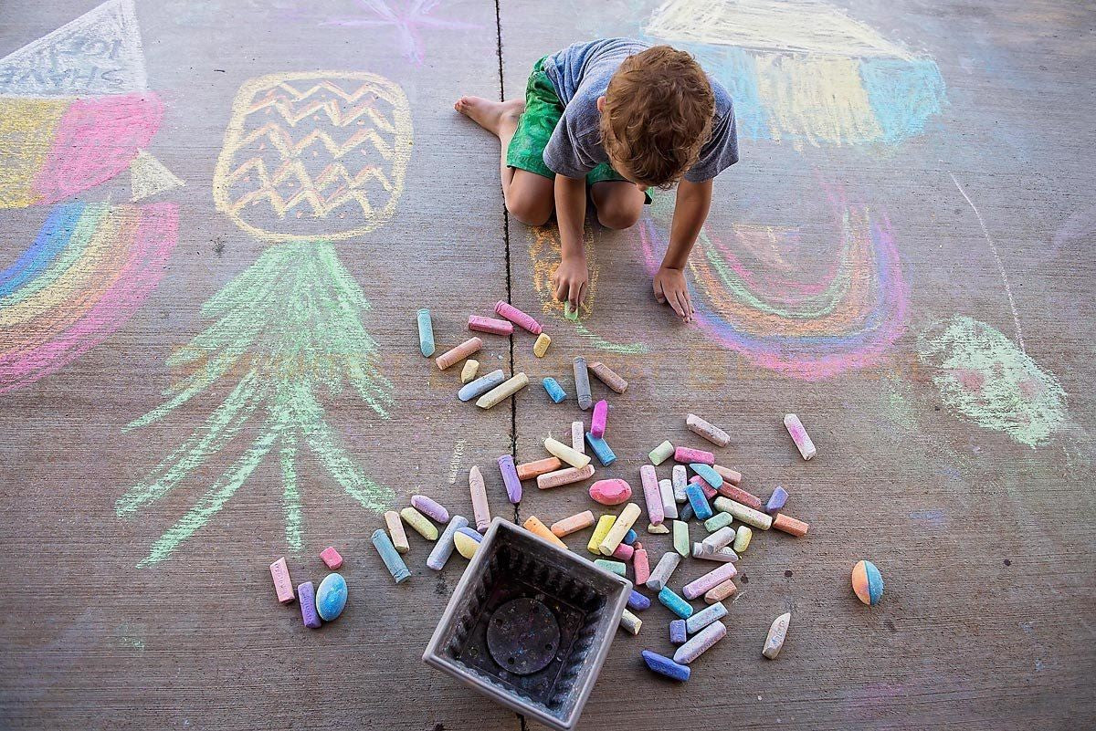 100pk Coloured or White Chalk Sticks Blackboard Craft Children School Art Draw