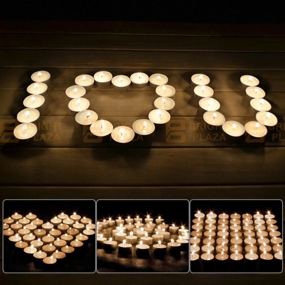 50pk Scented Tealights Tea Light Candles Bulk 3.5 Hours Burn Home Scent Wedding