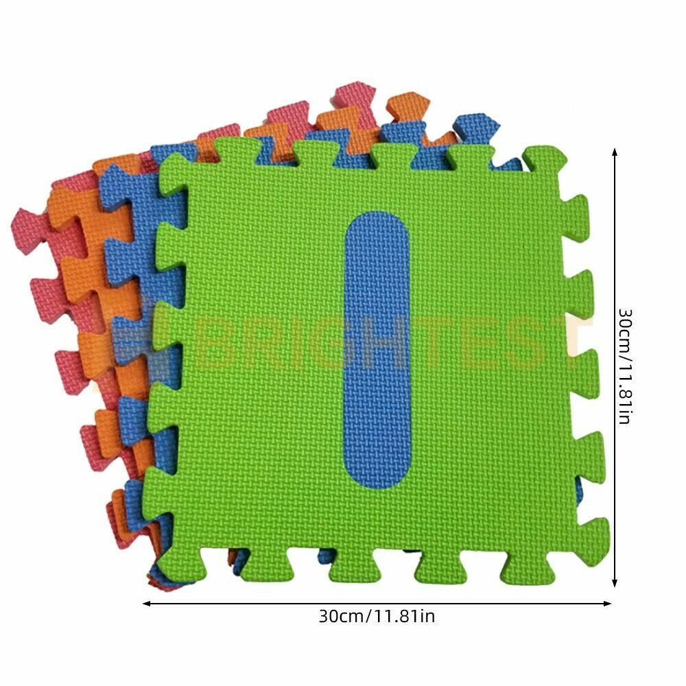 Kids Foam Mat Learning Alphabet Number Floor Play Mats Tiles Letters Puzzle