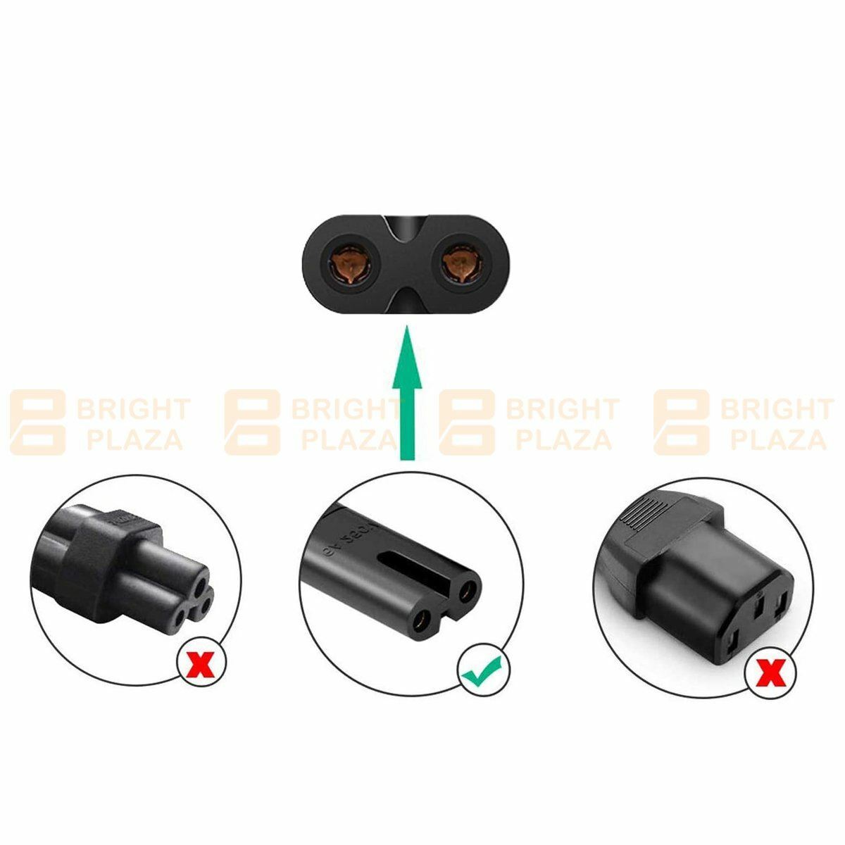 2 Pin Core Figure 8 IEC-C7 Power Lead AC Power Cord Cable Australian Mains Plug