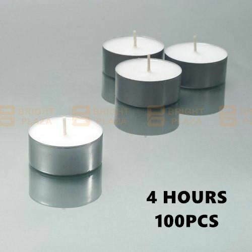 100pk Tea light Candles Tea Lights Tealight Tealights Unscented Candle 4 Hours