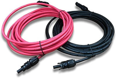 MC4 6m 10AWG 1500V Solar Panel Extension Cables (pair)