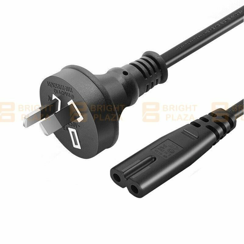 2 Pin Core Figure 8 IEC-C7 Power Lead AC Power Cord Cable Australian Mains Plug