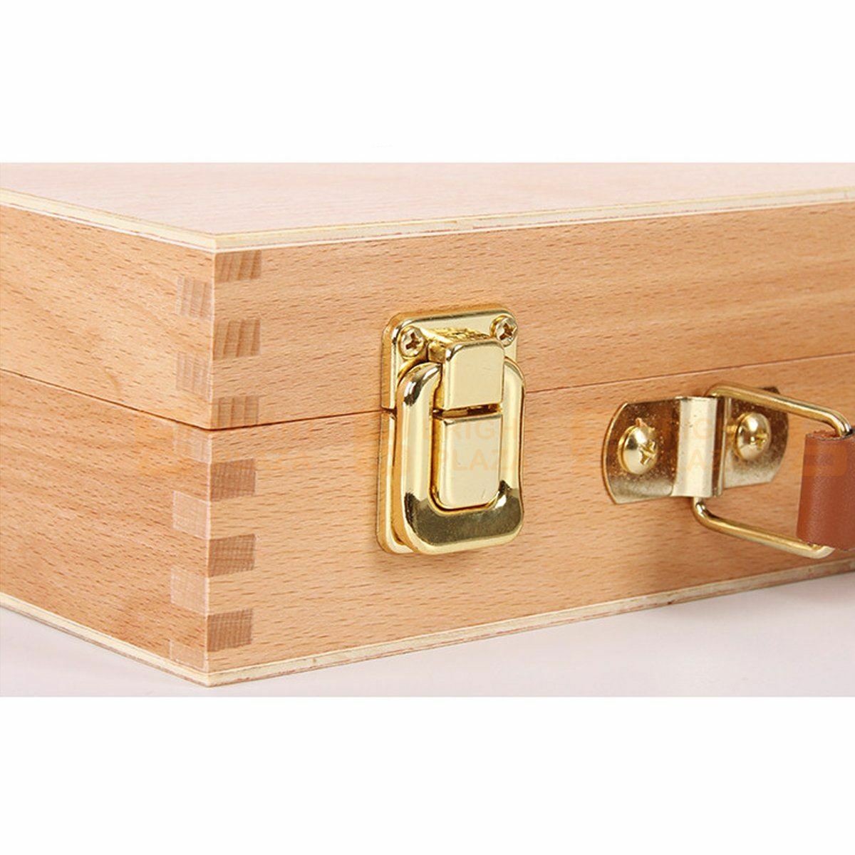 Artist Painting Painter Wooden Storage Box Easel Palette Beech Wood Organiser