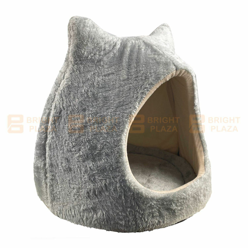 Pet Cat Dog Cave Bed House Warm Igloo Cushion Small Comfy Puppy Kitten Kennel