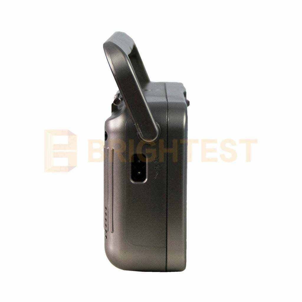 Portable AM/FM Radio Battery Powered AC/DC Earphone Plug Jack Speaker Antenna