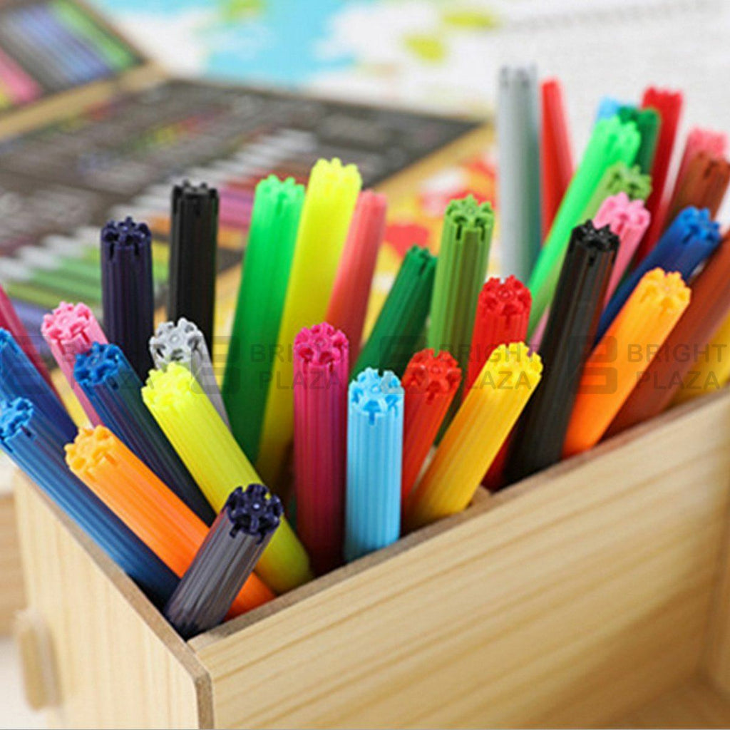 180PCS Kids Complete Art Set Box Case Paints Drawing Colour Pencils Pastels