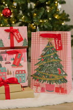 12x Christmas Gift Bags 18x23cm Assorted Designs Xmas Present Bags Gift Bag Set