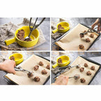 Stainless Steel Icecream Ice Cream Scoop Cookie Dough Mash Spoon Trigger 6cm Dia
