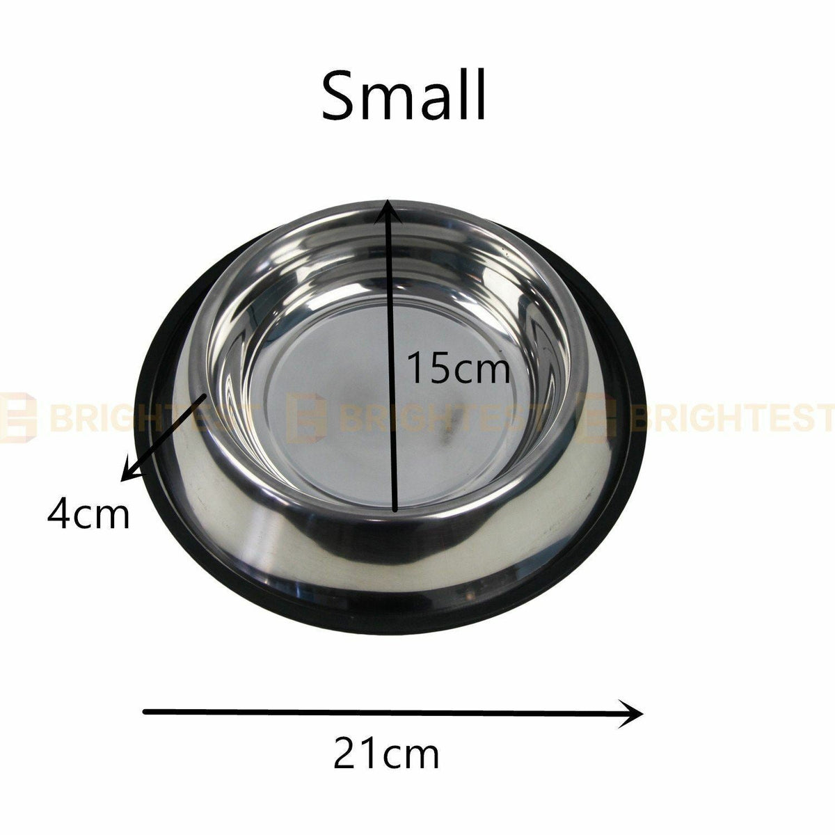Stainless Steel Pet Bowl Water Bowls Portable Anti Slip Skid Feeder Dog Cat
