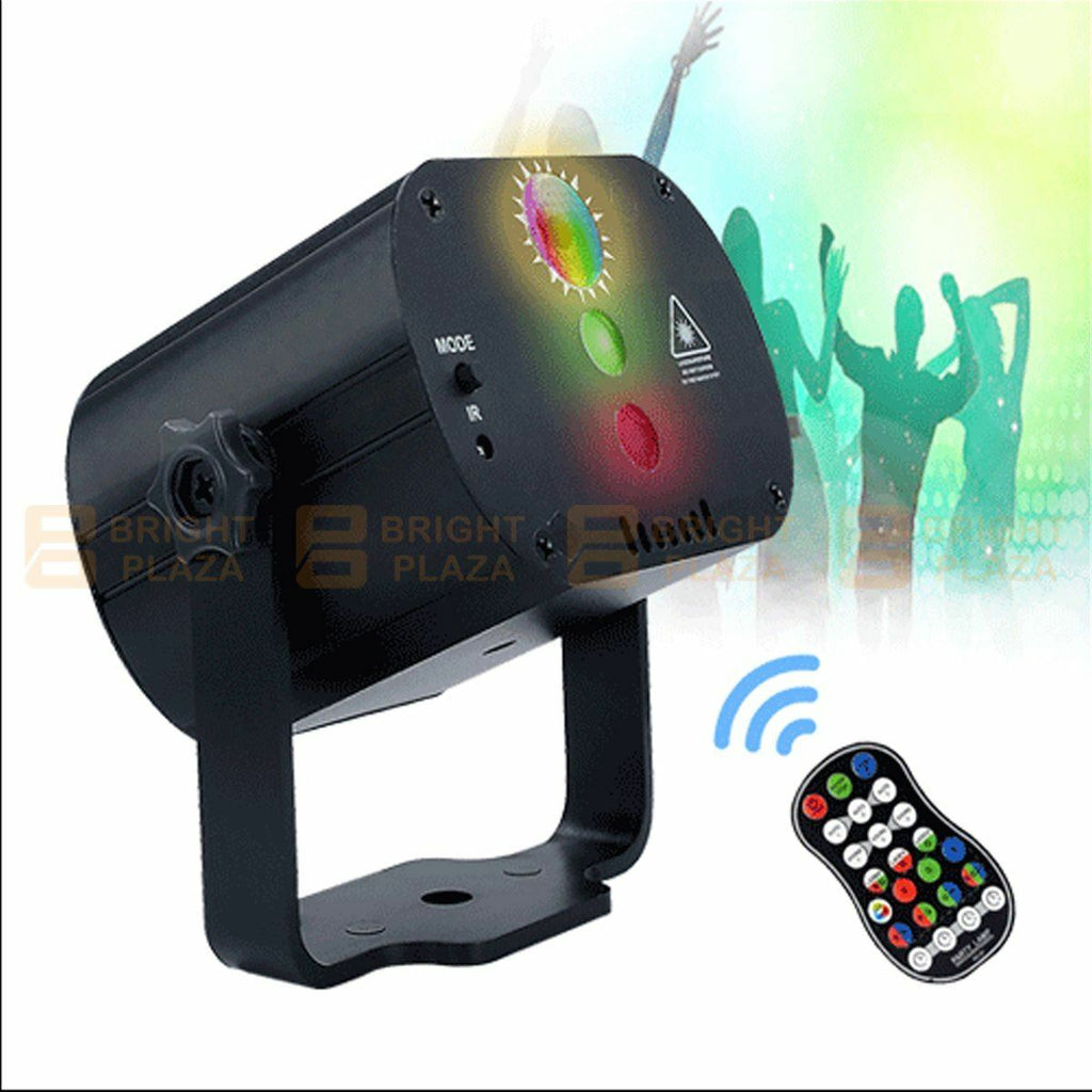 Mini Disco Laser Light Sound Active Projector Stage Pattern LED Lights Party