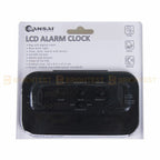 LCD Alarm Clock Digital Display Time Desk Bedroom Blue Back Light Date Temp