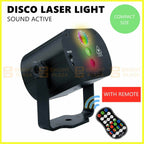 Mini Disco Laser Light Sound Active Projector Stage Pattern LED Lights Party