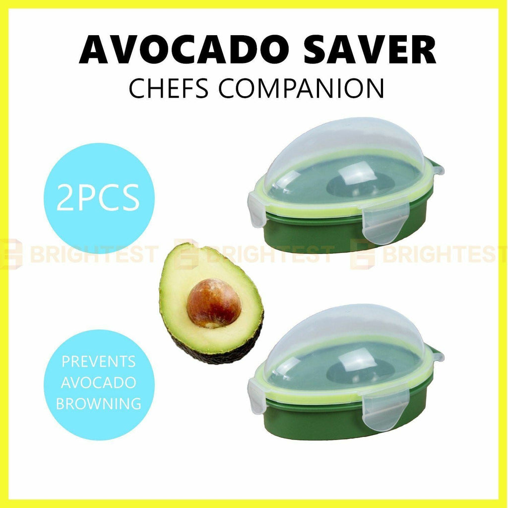 2pcs Avocado Keeper Saver Food Veggie Storage Container Stay Fresh Leftover Half
